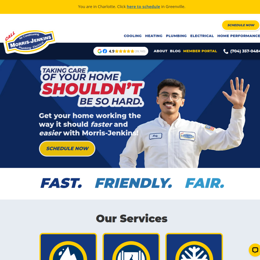 morrisjenkins.com homepage screenshot