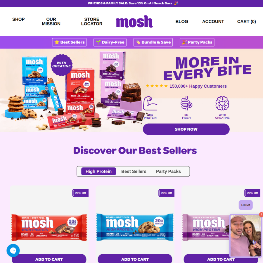 moshlife.com homepage screenshot