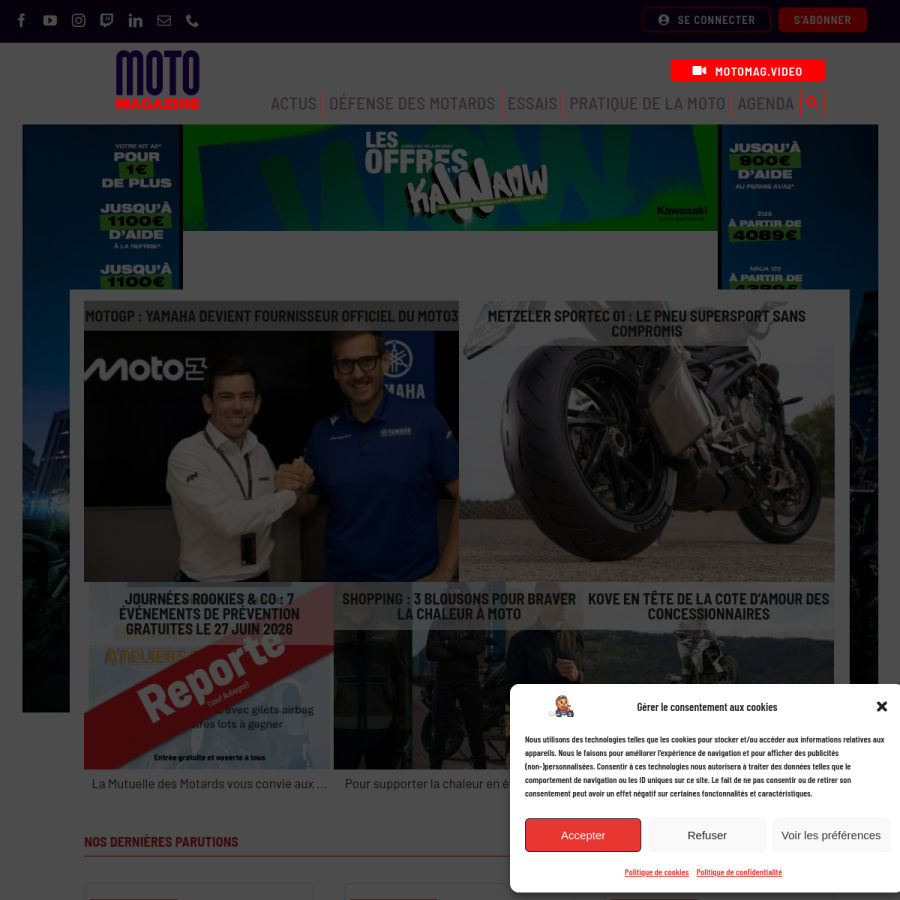 motomag.com homepage screenshot