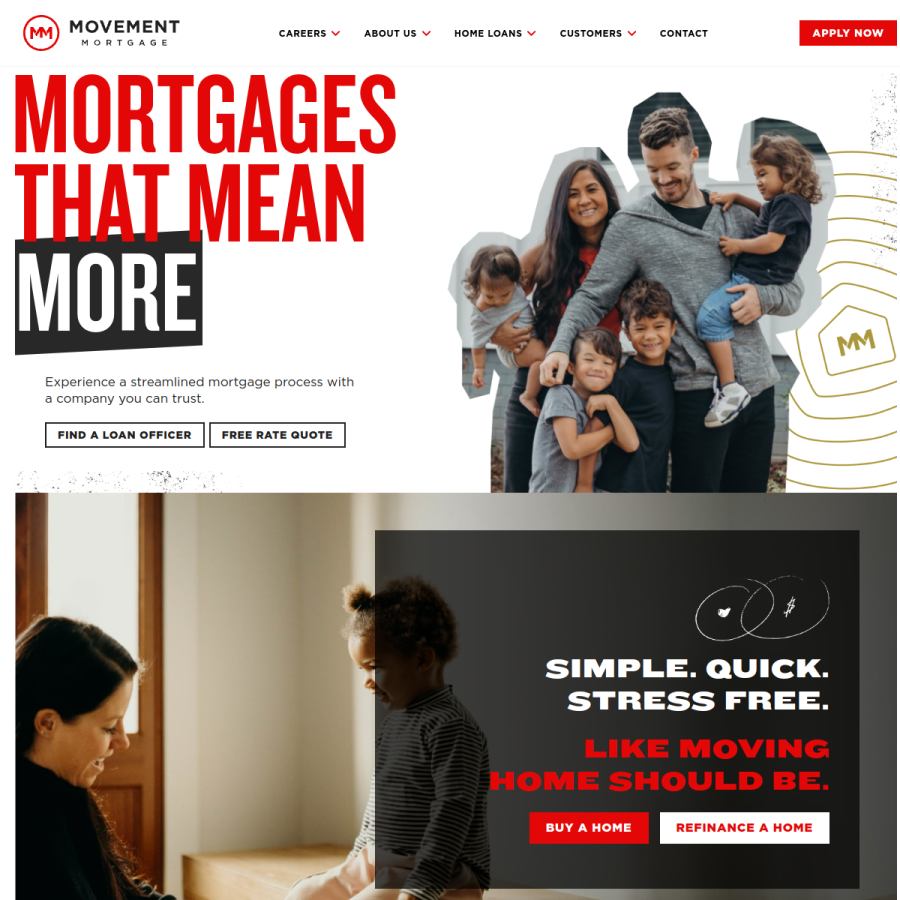 movement.com homepage screenshot