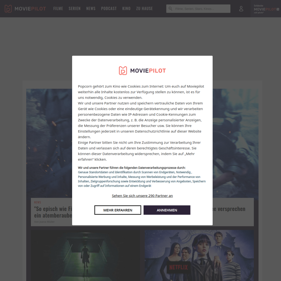 moviepilot.de homepage screenshot