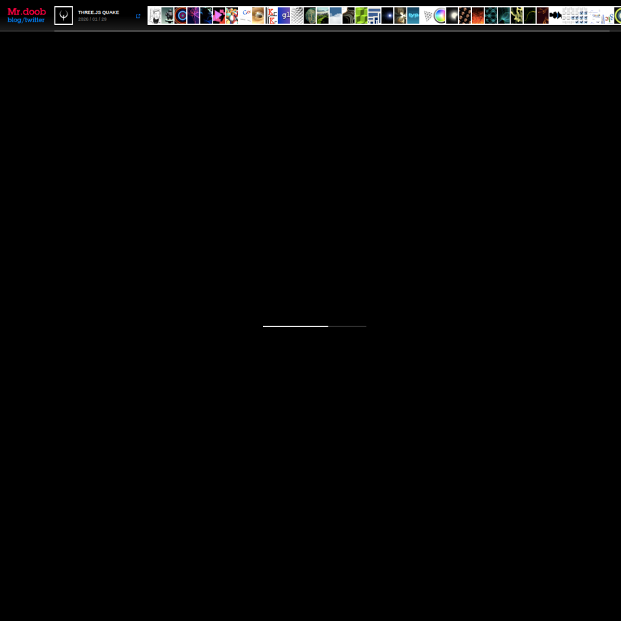 mrdoob.com homepage screenshot