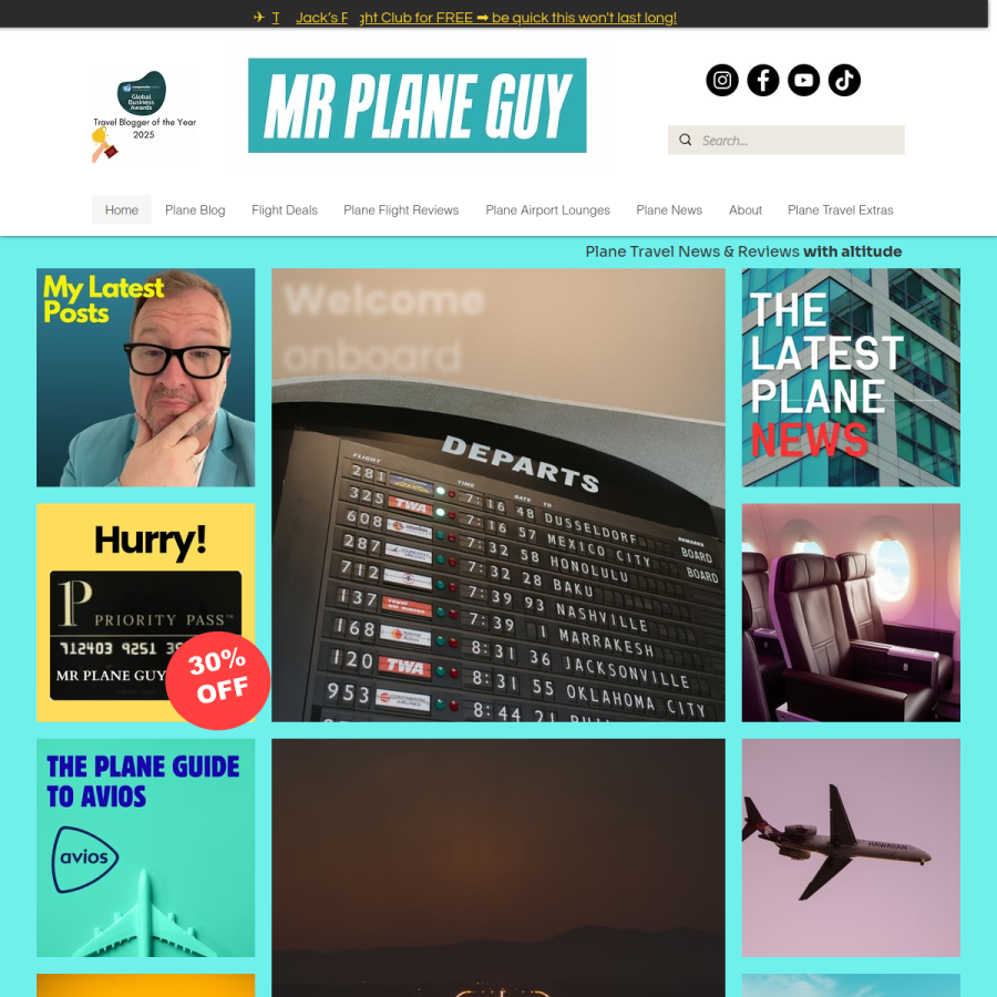 mrplaneguy.com homepage screenshot