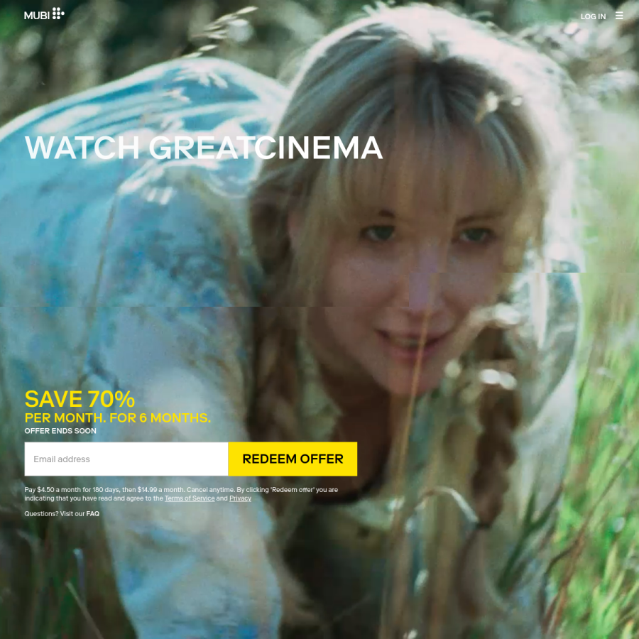 mubi.com homepage screenshot