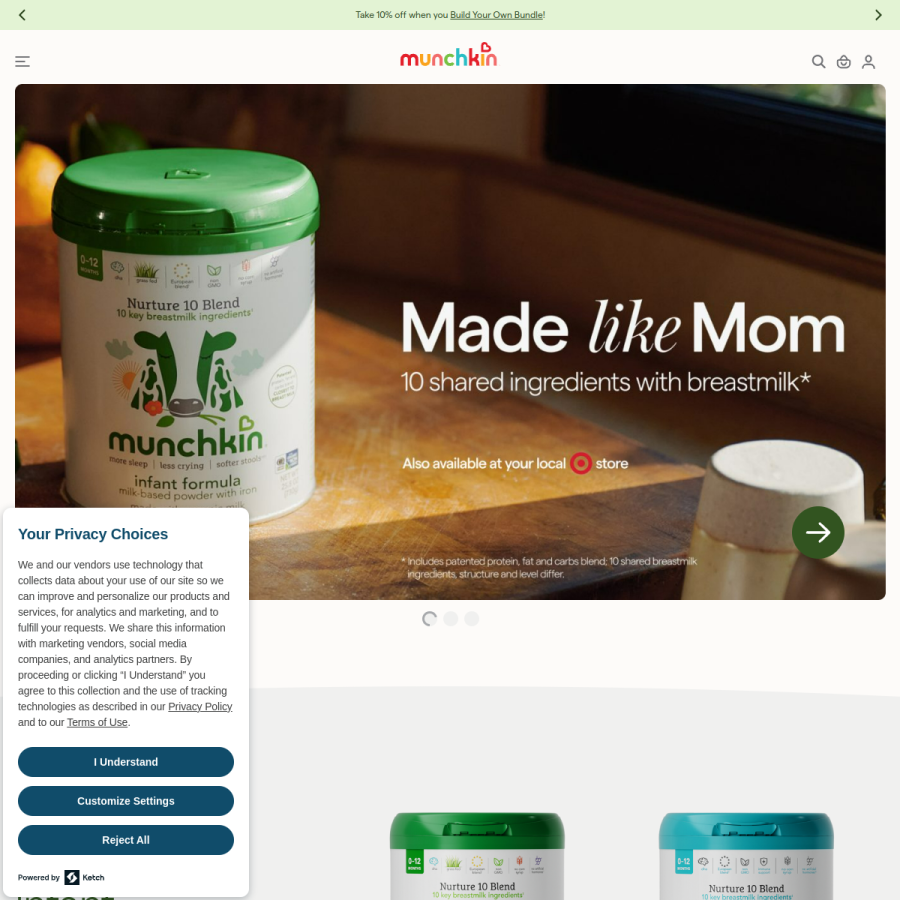 munchkin.com homepage screenshot