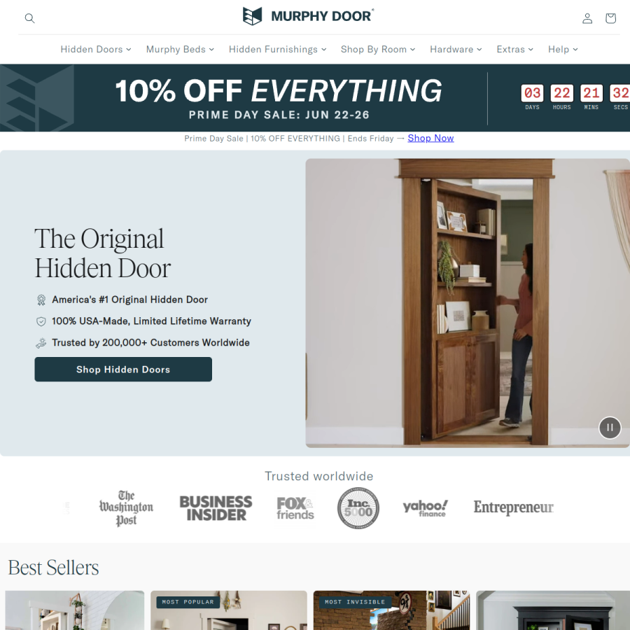 murphydoor.com homepage screenshot