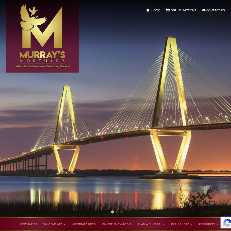 murraysmortuary.com homepage screenshot