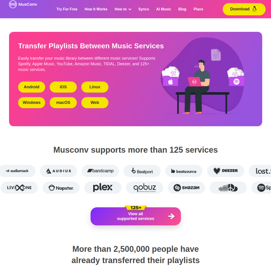 musconv.com homepage screenshot
