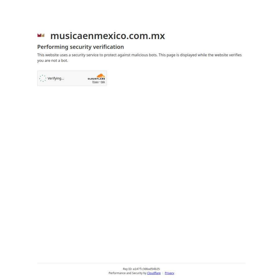 musicaenmexico.com.mx homepage screenshot