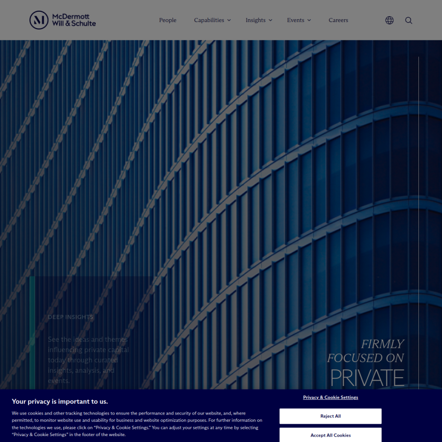 mwe.com homepage screenshot