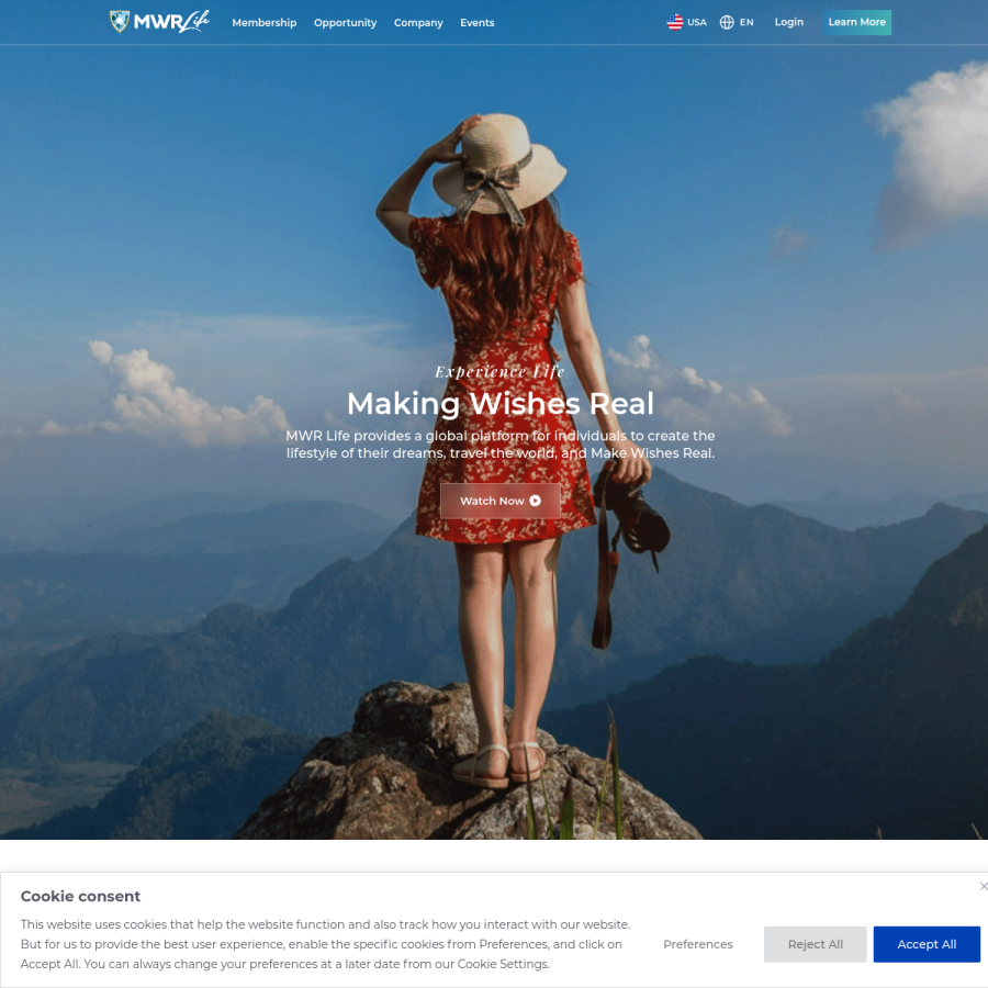 mwrlife.com homepage screenshot