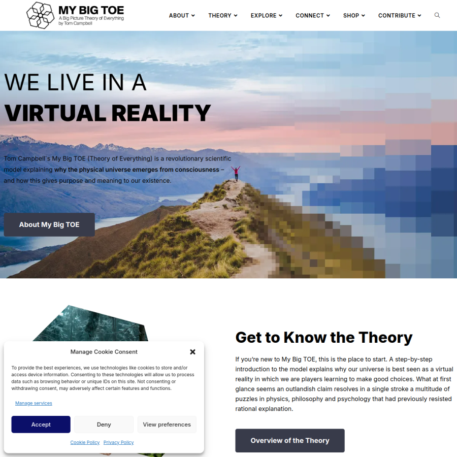 my-big-toe.com homepage screenshot
