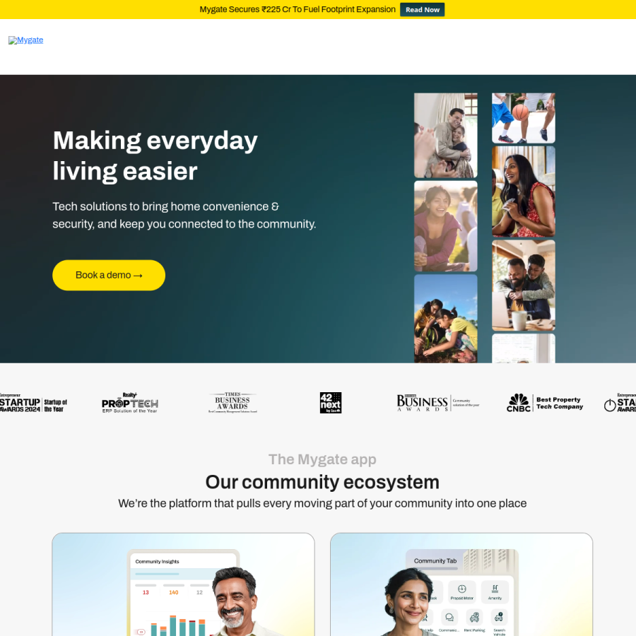 mygate.com homepage screenshot