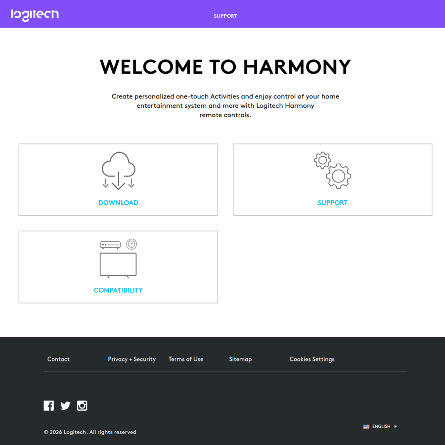 myharmony.com homepage screenshot