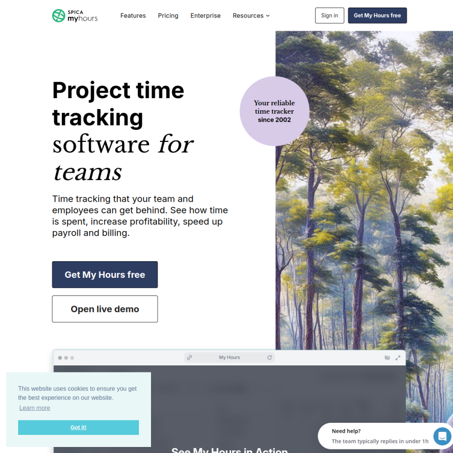 myhours.com homepage screenshot