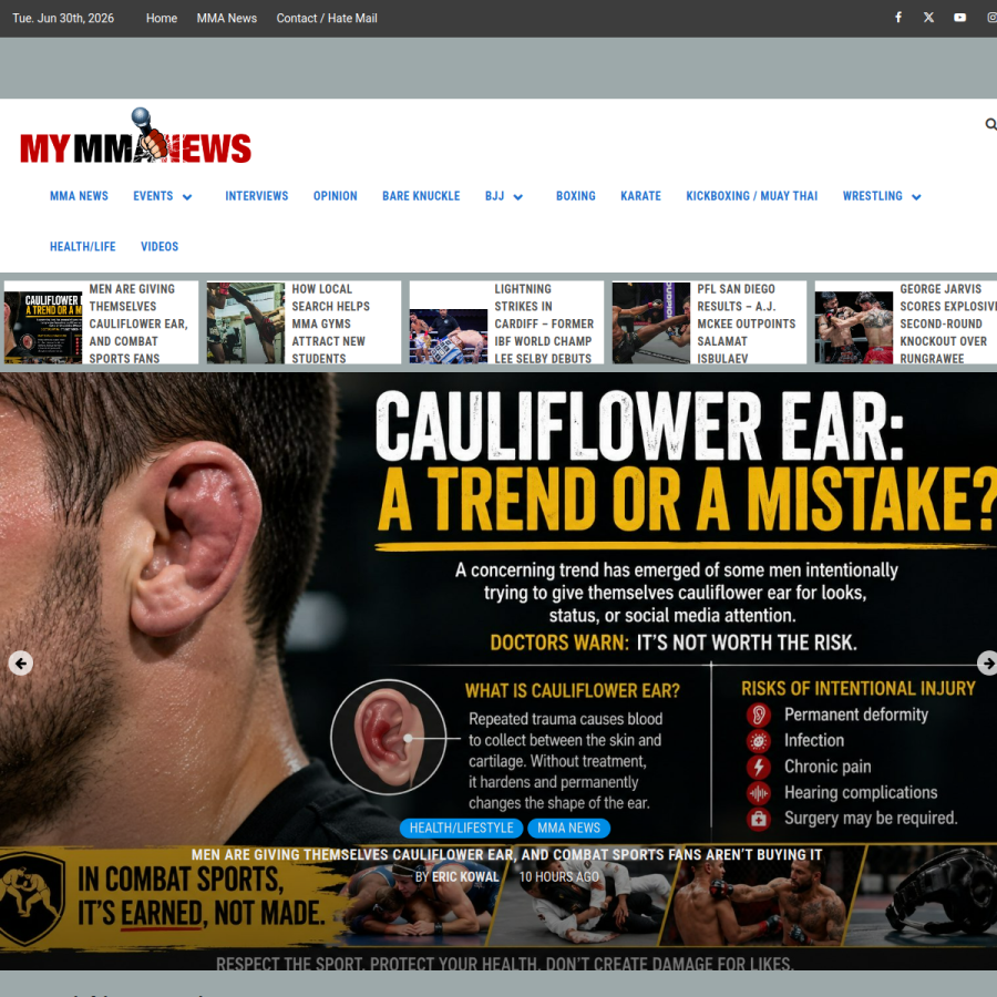 mymmanews.com homepage screenshot