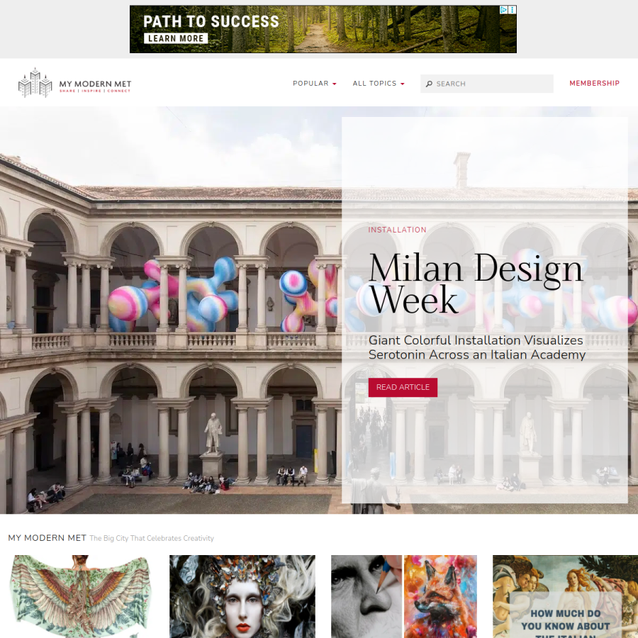 mymodernmet.com homepage screenshot