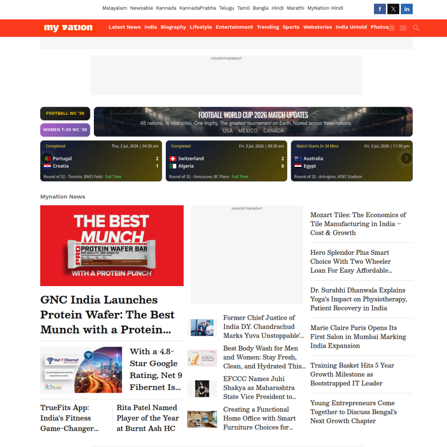 mynation.com homepage screenshot
