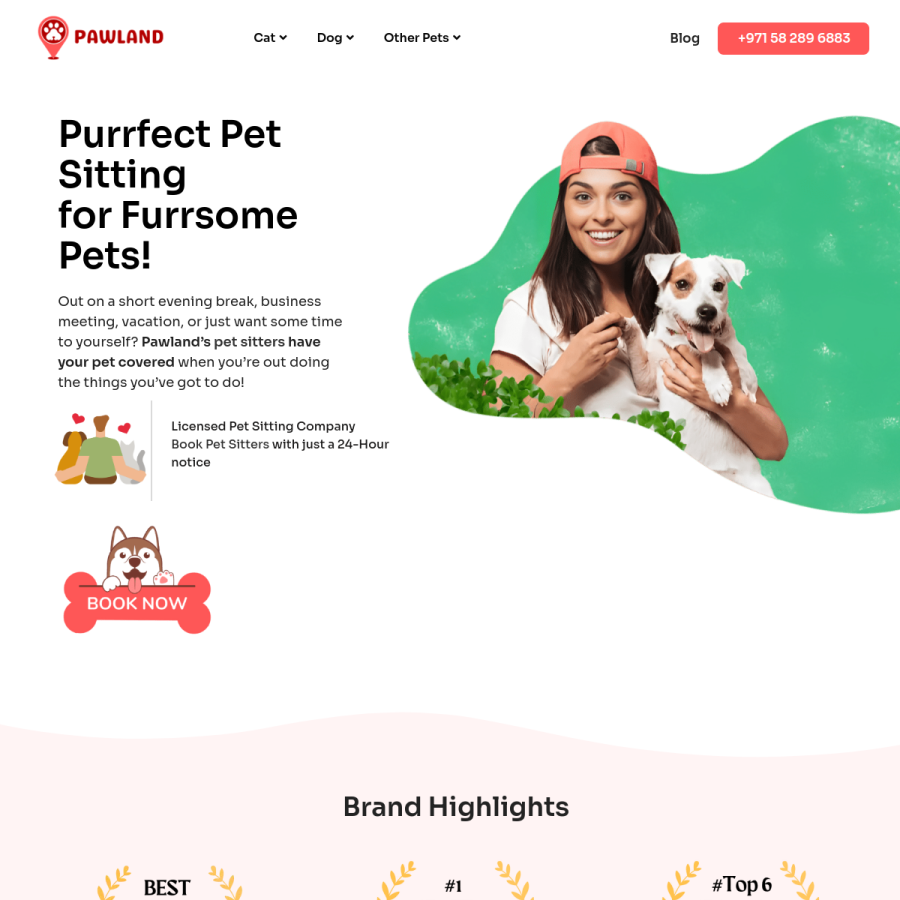 mypawland.com homepage screenshot