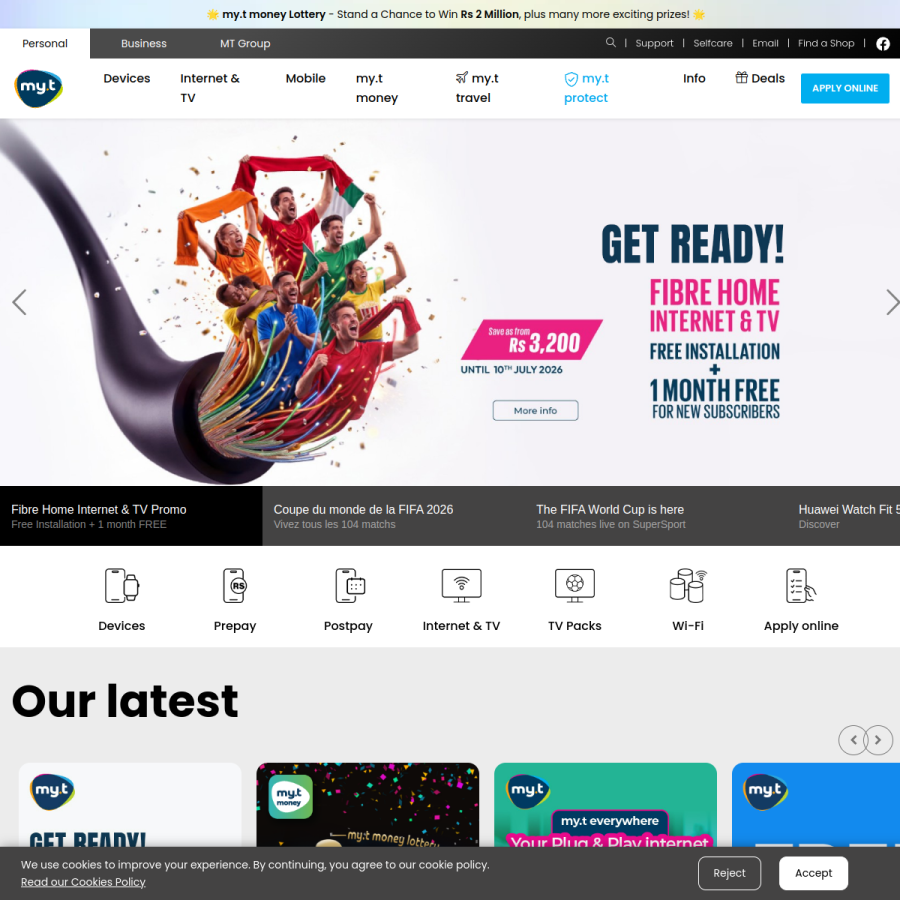 myt.mu homepage screenshot