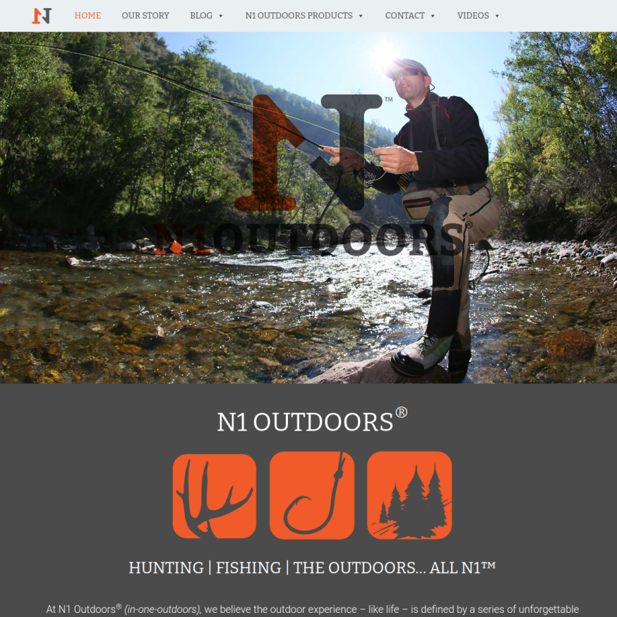 n1outdoors.com homepage screenshot