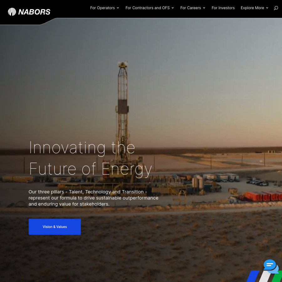 nabors.com homepage screenshot