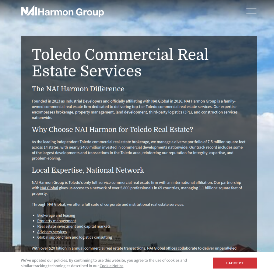 naiharmon.com homepage screenshot