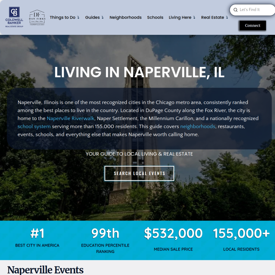 naperville.com homepage screenshot
