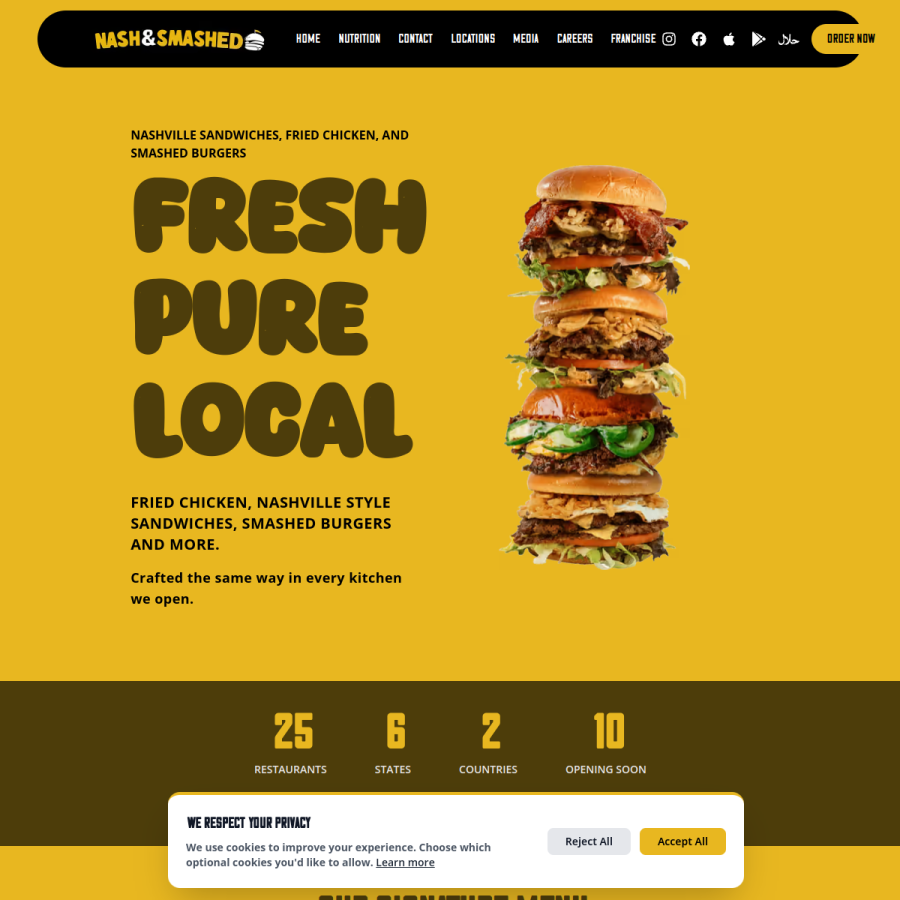 nashandsmashed.com homepage screenshot
