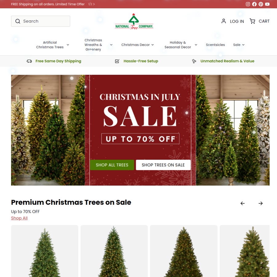 nationaltree.com homepage screenshot
