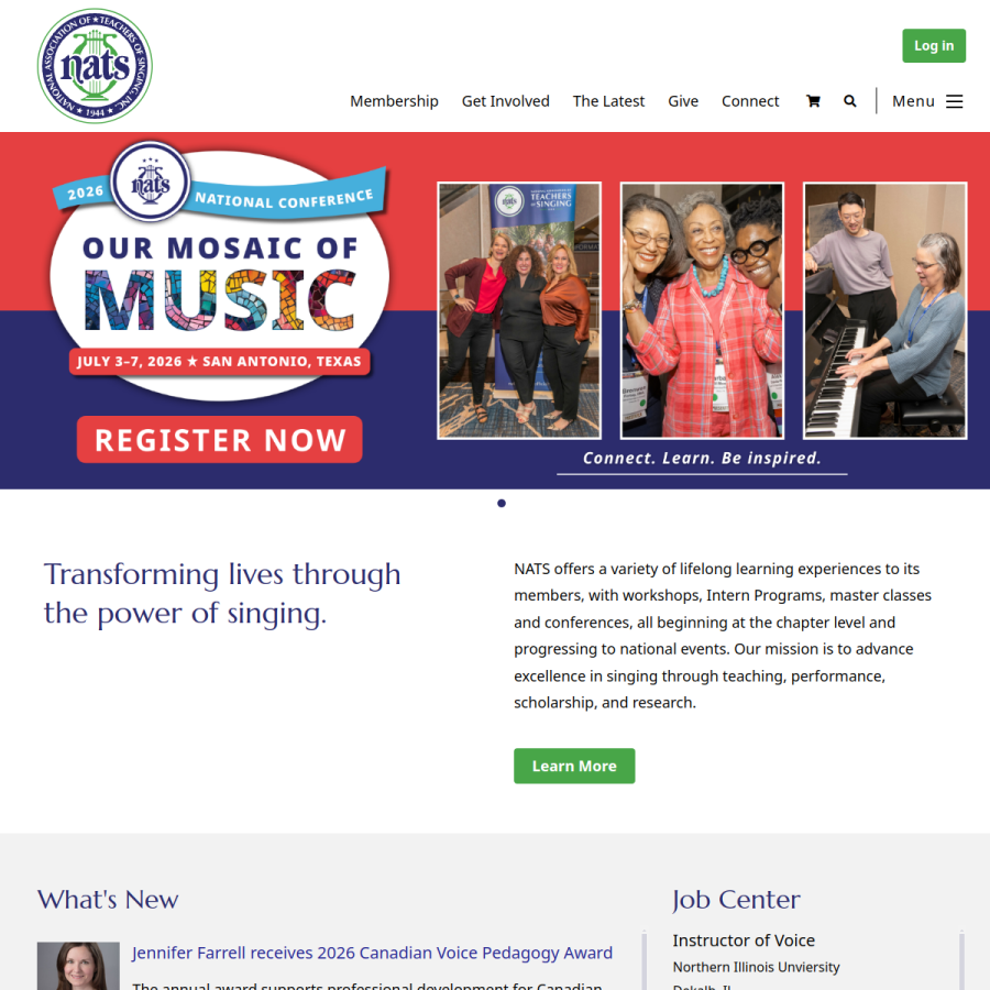nats.org homepage screenshot
