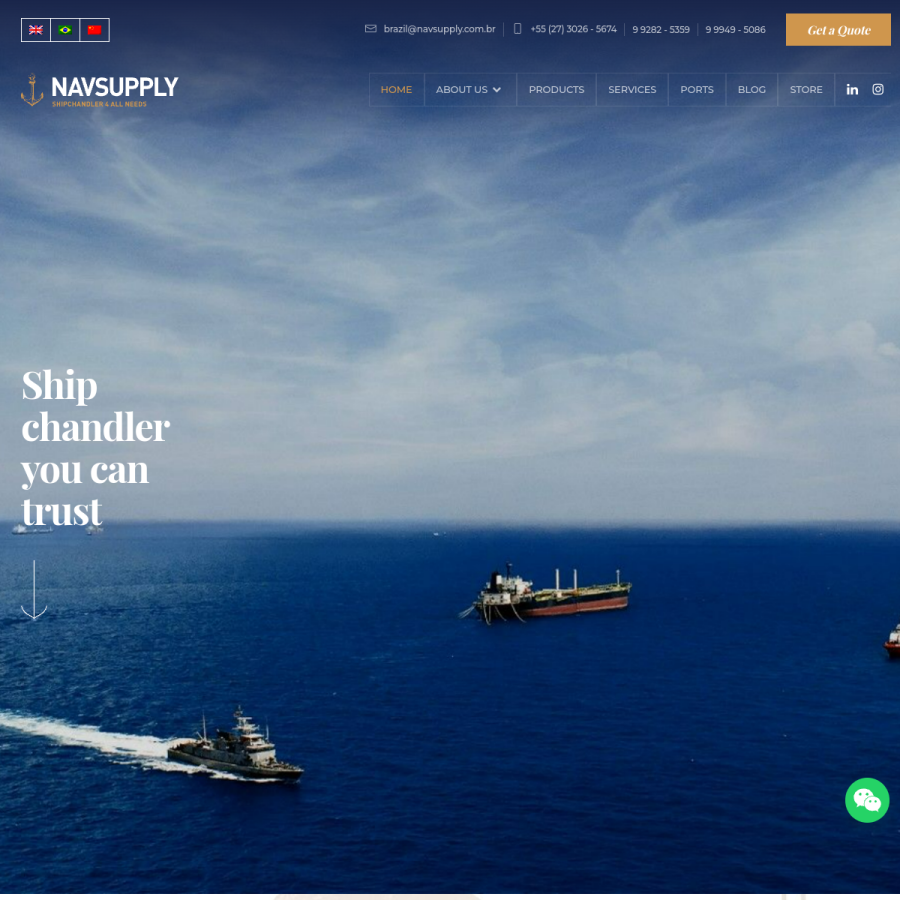 navsupply.com.br homepage screenshot
