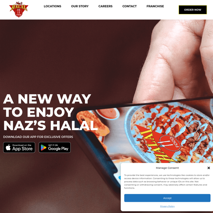 nazshalal.com homepage screenshot