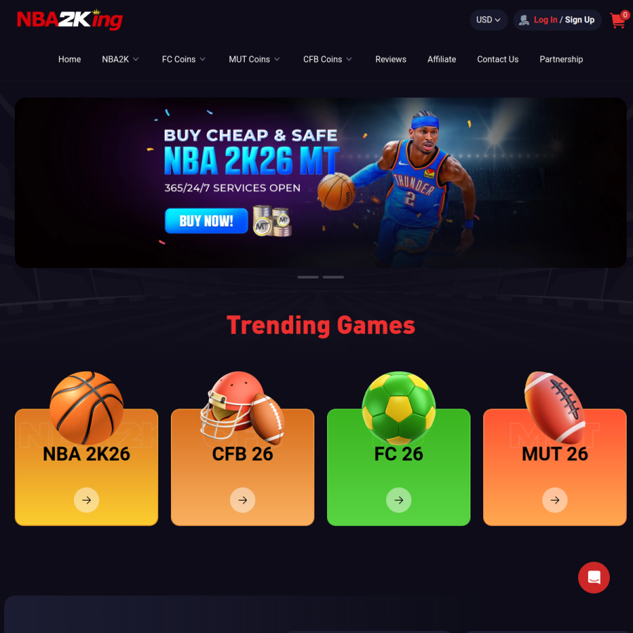 nba2king.com homepage screenshot