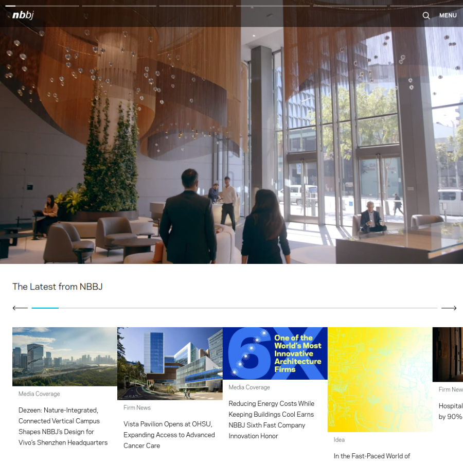 nbbj.com homepage screenshot