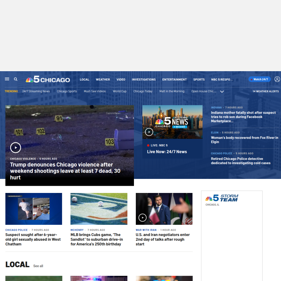 nbcchicago.com homepage screenshot