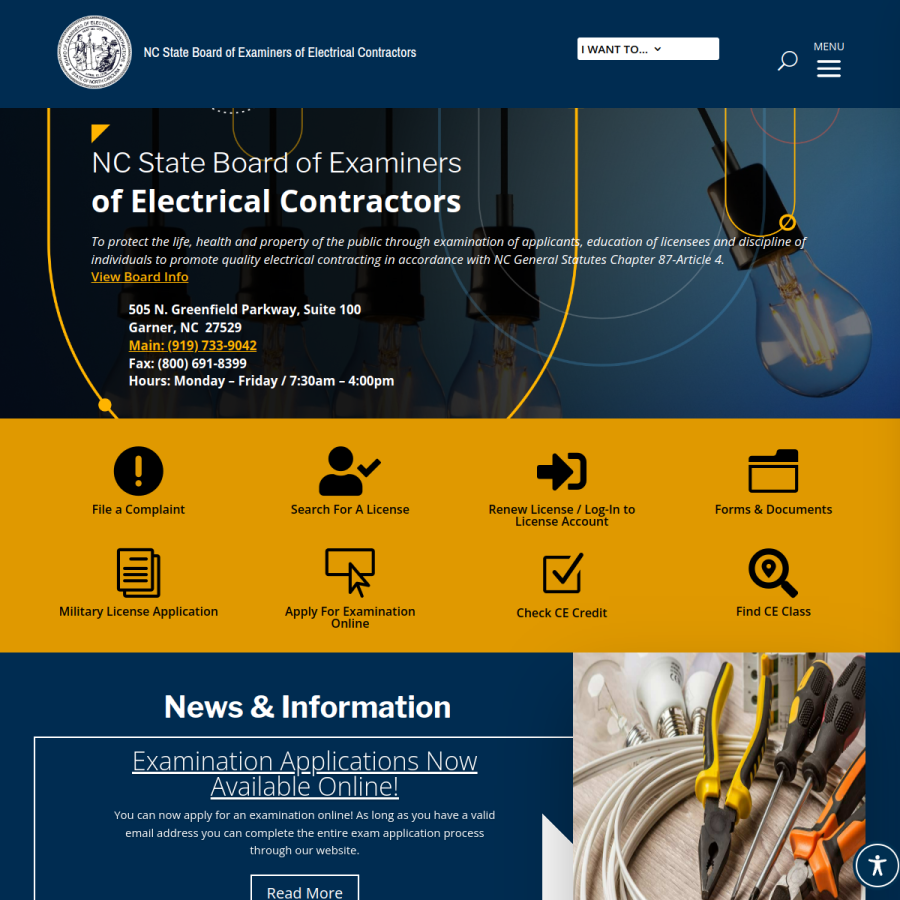 ncbeec.org homepage screenshot