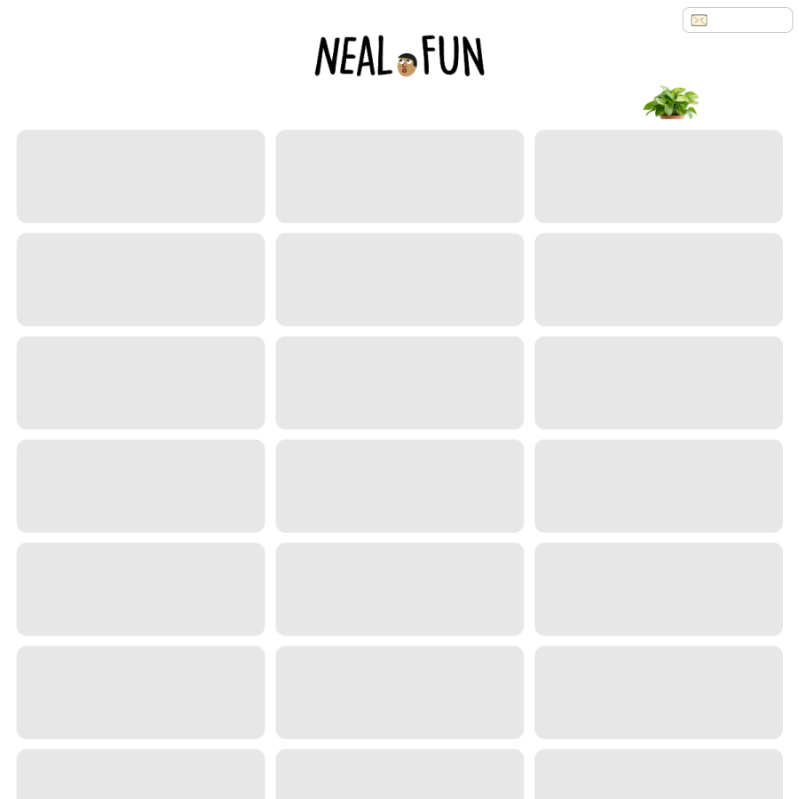 neal.fun homepage screenshot