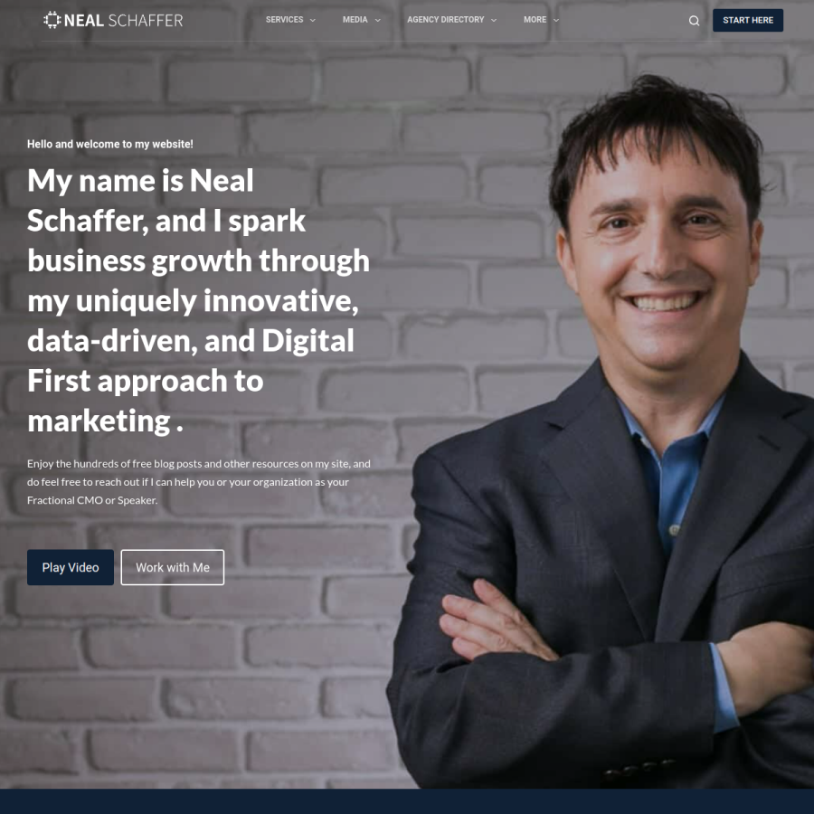 nealschaffer.com homepage screenshot