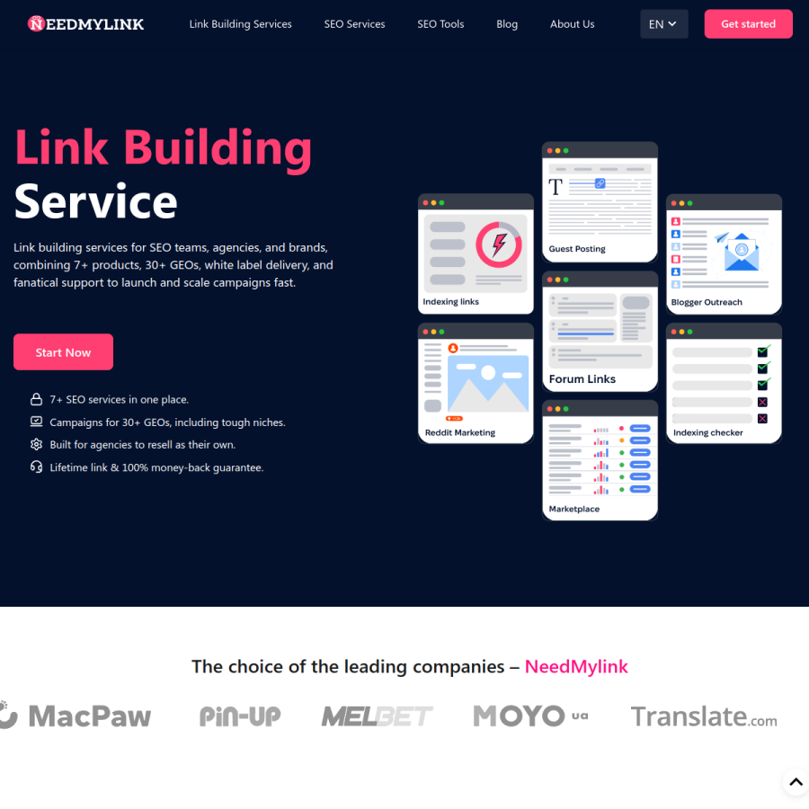 needmylink.com homepage screenshot