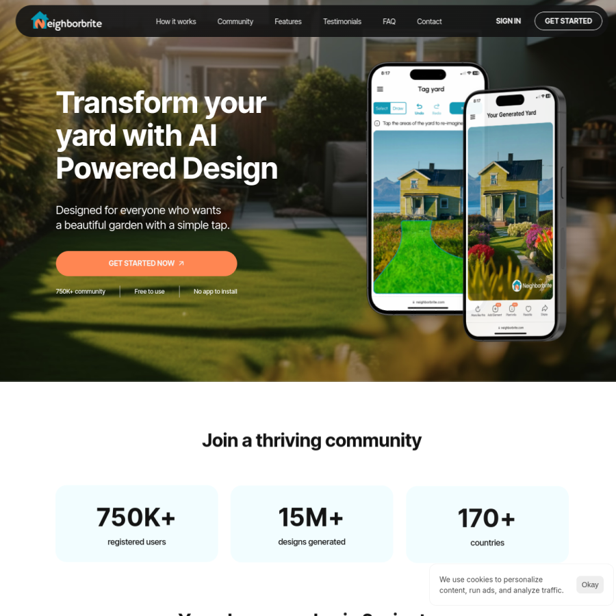 neighborbrite.com homepage screenshot