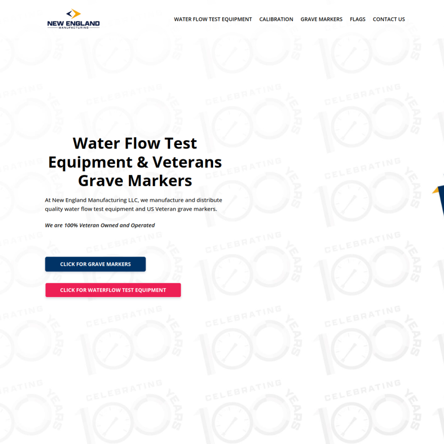 nemfg.com homepage screenshot