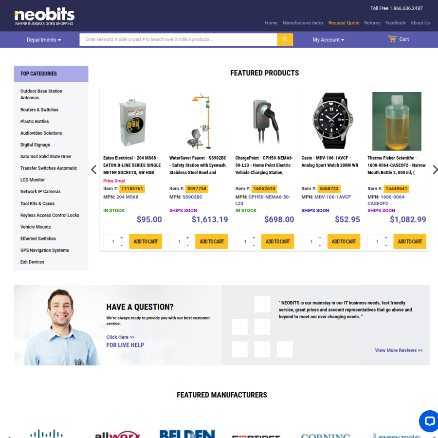 neobits.com homepage screenshot