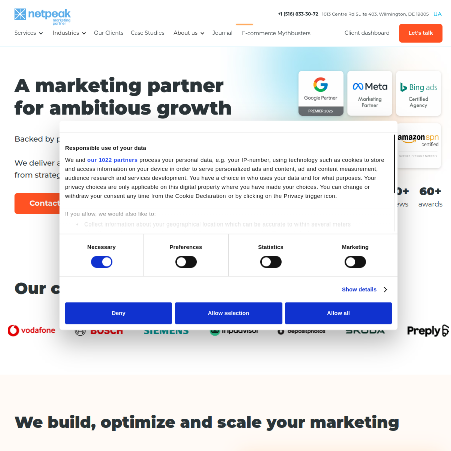 netpeak.us homepage screenshot