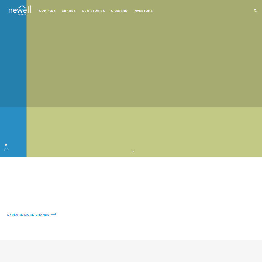 newellbrands.com homepage screenshot