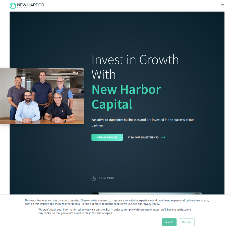 newharborcap.com homepage screenshot