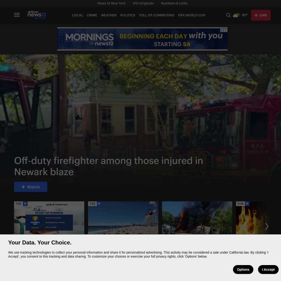 newjersey.news12.com homepage screenshot