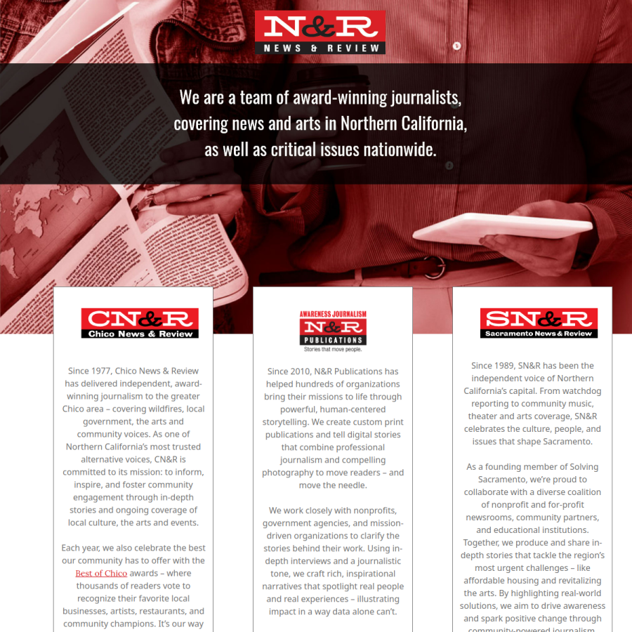 newsreview.com homepage screenshot