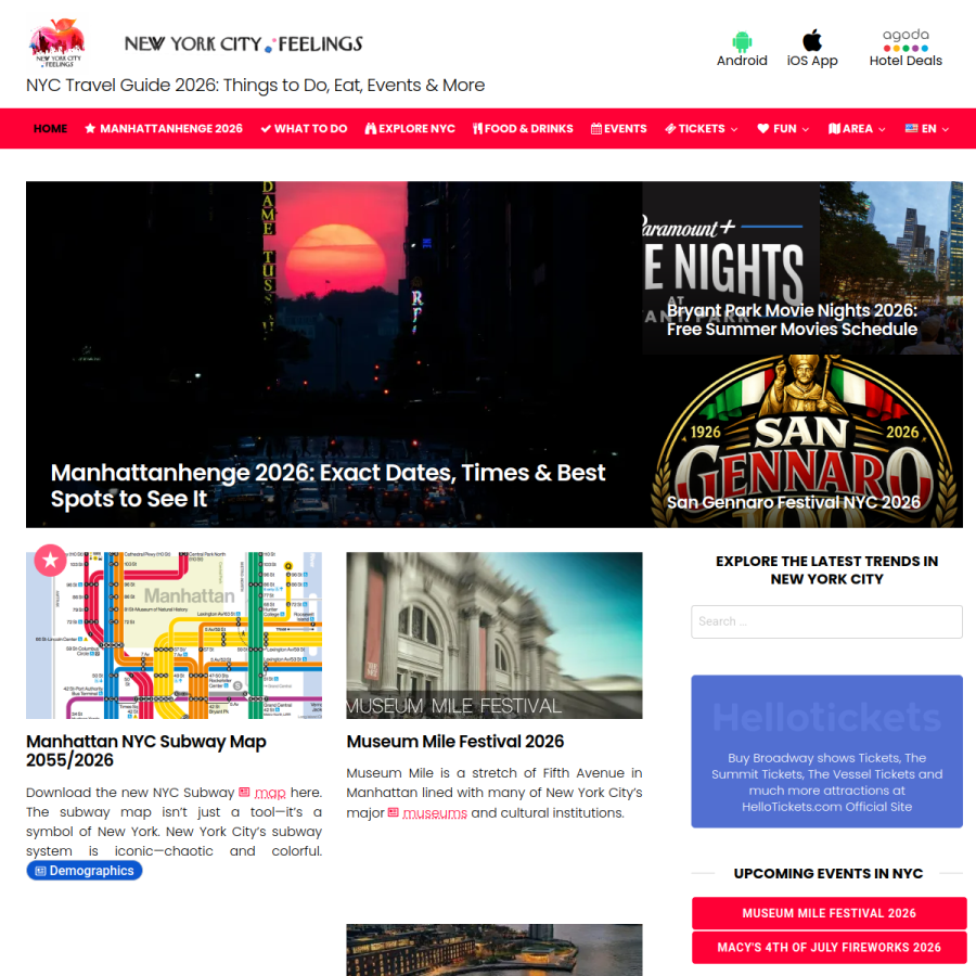 newyorkcityfeelings.com homepage screenshot