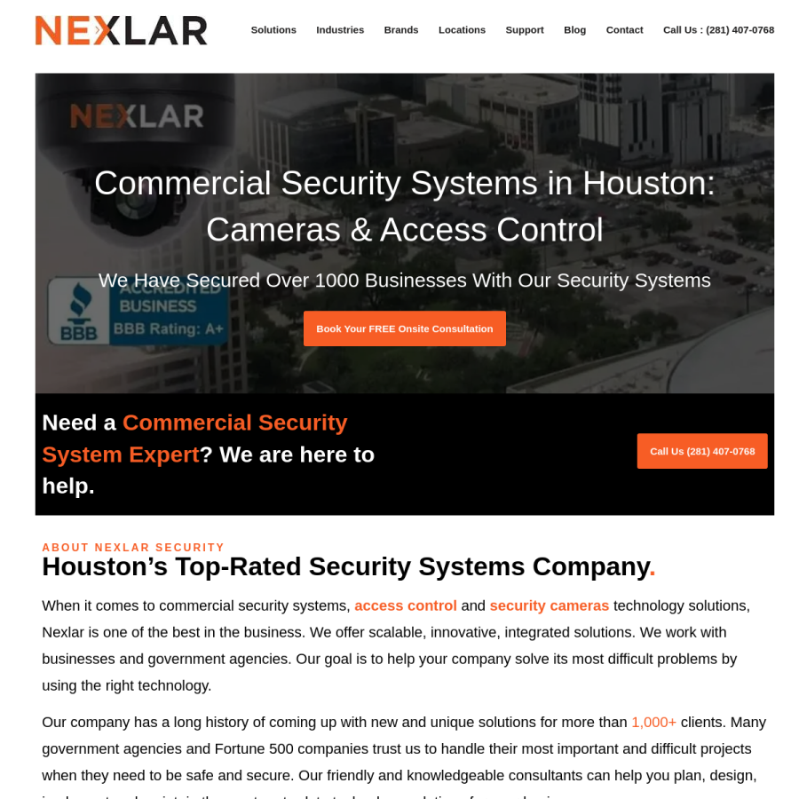 nexlar.com homepage screenshot